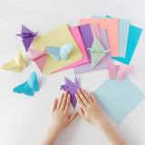 MIDUOLE Origami Paper, Pack of 500 Sheets - 20 Vivid Colors - Double Sided - 6 Inch Square, Easy Fold Paper for Kids Adult Beginners Training Arts & Crafts Projects. MIDUOLE