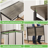 Elephance Folding Desk No Assembly Required 31.5" Small Foldable Computer Desk for Small Spaces, Space Saving Study Writing Office Desk Foldable Table for Home Office Black Oak Elephance