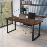 Howizz 60 x 25 in. Solid Wood Table Top, Dark Walnut Stained Acacia Desktop for Standing Desk/Office Tabletop/Countertop, 0.7in. Thick Howizz