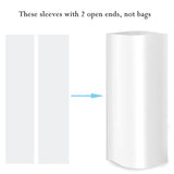 SnowTing 40 Pieces Sublimation Shrink Wrap Film Sleeves Heat Transfer Shrink Films Shrink Wrap Bags White Bands Sublimation Sleeves Tube for Mugs Cups Tumblers 2 Sizes, 5 x 10 Inch, 7 x 11.4 Inch SnowTing