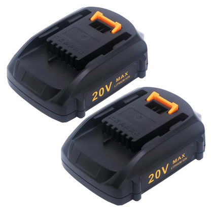 Biswaye WA3525 4.0 Ah 20V Replacement Battery, Compatible with WA3520 WA3575 WA3578 Battery for 20V and 40V[2x20V] Lithium PowerShare Cordless Tools WG163 WG170 WG154 WG261 WG545 WG779 WG183  - WoodArtSupply