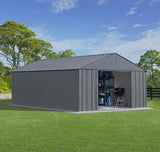 Arrow Classic Metal Shed, 12 x 17, Charcoal Arrow Shed
