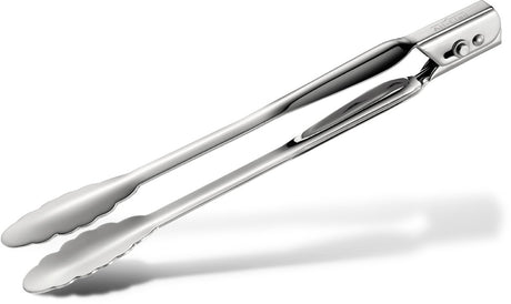 All-Clad Specialty Stainless Steel Kitchen Gadgets Locking Tongs Kitchen Tools, Kitchen Hacks Silver All-Clad