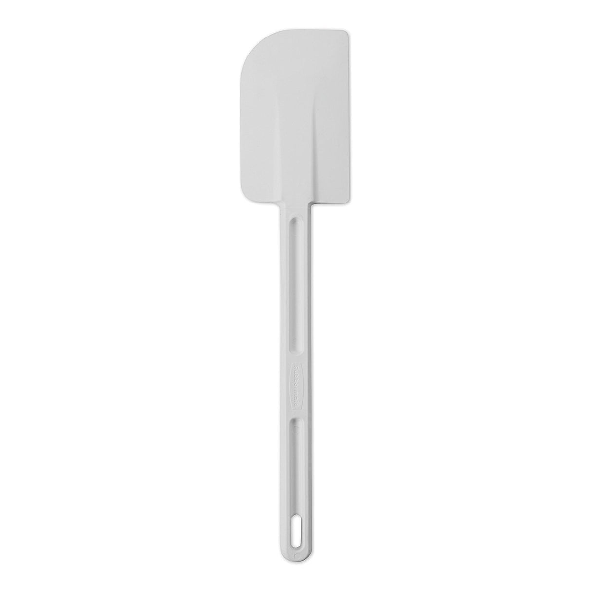 Rubbermaid Commercial Products Scraper Spatula/Food Scraper, 13.5-Inch, Dishwasher Safe, White, Heavy Duty Rubber Silicone Spatula for Resturant/Home Cooking/Baking Rubbermaid Commercial Products