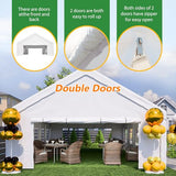 20' x 32' Party Tent with Removable Sidewalls & Alloy Steel Frame, Commercial Waterproof Outdoor Canopy Gazebo with 3 Storage Bags for Weddings, BBQ, Camping Rueekfil