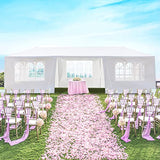 DOINUO White Party Tent 10'x30' Outdoor Wedding Canopy Tents for Parties with 7 Removable Sidewalls Waterproof Event Gazebo Shelter Tent Perfect for Birthday Wedding Graduation DOINUO