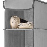 Whitmor Hanging Shoe Shelves - 8 Section - Closet Organizer - Grey Whitmor