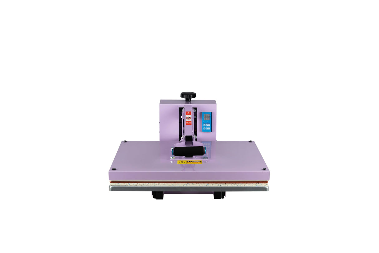 16x24 Manual Heat Press Machine with Slide-Out Base (Commercial-Grade T-Shirt Press) Away for T-Shirt Printing DIY Business Use,Purple UXENAFANA