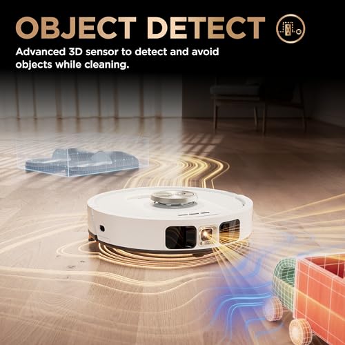 Shark Robot Vacuum & Mop Combo, PowerDetect NeverTouch Pro, Self-Emptying, Self-Refill with Self-Clean Pad Wash & Dry, 60-Day Debris Capacity, 30-Day Refill Tank, 5 PowerDetect Technologies, AV2800ZE Shark