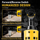 Daspom Cordless Ratchet Wrench 3/8", Electric Ratchet Wrench for DEWALT 20V MAX Battery, 45Ft-Lbs 320RPM with Variable Speed, 3/8" to 1/4" Sealed Head Ratchet, Bare Tool Only Daspom