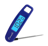Escali Compact Portable Meat Candy Folding Digital Thermometer, Backlit Display Easy to Storage with Magnet, Blue Escali