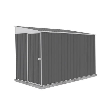 Absco Durango 5 Ft. x 10 Ft. Metal Storage Shed DIY Galvanized Steel Sheds for Tools, Bikes, Lawn & Garden Equipment, Outdoor Patio Furniture, Perfect in Backyard, Garden (Woodland Gray) ABSCO