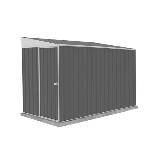 Absco Durango 5 Ft. x 10 Ft. Metal Storage Shed DIY Galvanized Steel Sheds for Tools, Bikes, Lawn & Garden Equipment, Outdoor Patio Furniture, Perfect in Backyard, Garden (Woodland Gray)