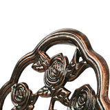 Oakland Living 3-Piece Rose Bistro Set with 23.5-Inch Cast aluminum Top Table Oakland Living