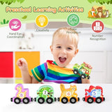 Zeoddler Toys for Toddlers, 11 Magnetic Wooden Animals Train Set, Montessori Toys for Toddlers, Learning Activities, Sensory Toys for Kids, Birthday Gifts for Boys, Girls Zeoddler