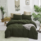 Luxlovery Army Green Comforter Set King Green Bedding Comforter Olive Blanket Quilts Minimalist Army Bedding Set Soft Breathable Blanket Quilts Comforter for King Bed Luxlovery