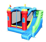 Bounceland Royal Palace Inflatable Bounce House, with Long Slide, Large Bouncing Area, Basketball Hoop and Sun Roof, 13 ft x 12 ft x 9 ft H, UL Strong Certified Blower, Castle Kids Party Theme Bounceland