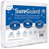King (17-20 in. Deep) SureGuard Mattress Encasement - 100% Waterproof, Bed Bug Proof, Hypoallergenic - Premium Zippered Six-Sided Cover SureGuard Mattress Protectors
