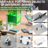 YIBEICO Upgraded Laser Engraving Cutting Platform for xTool F1,Aluminum Laser bed with The Groove Design, with 10 Positioning Plug, Enables L-Shaped Alignment, Prevent Warping YIBEICO
