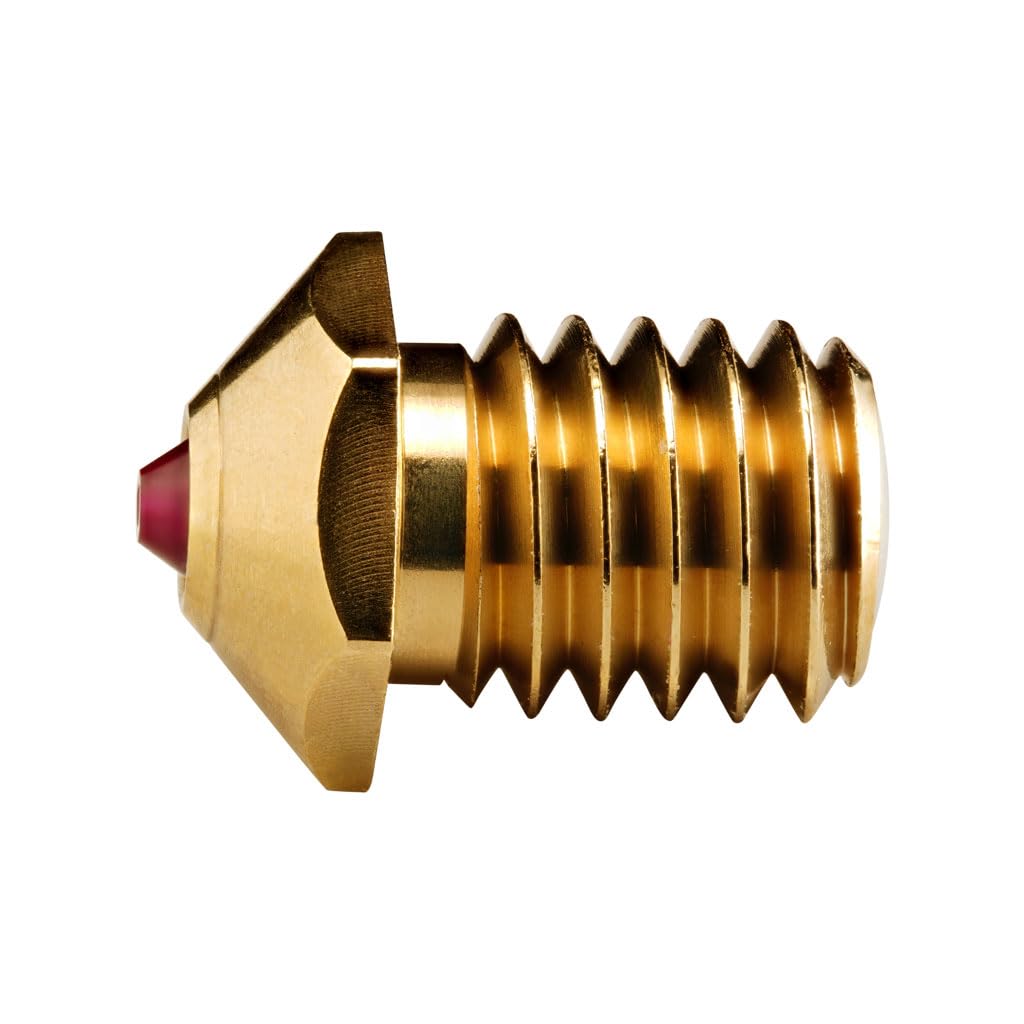 DUROZZLE Ruby Tip 3D Printer Nozzles, Hardened & Abrasion Resistant for Bambu Lab P1P / P1S / X1 / X1C Upgraded Hotend High Speed 3D Printing (Bambu Lab, 0.4mm) DUROZZLE