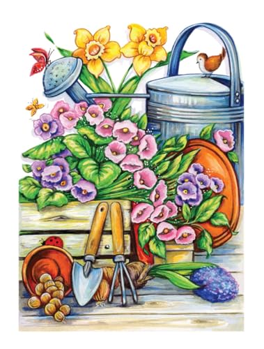 Creative Haven Spring Scenes Coloring Book (Adult Coloring Books: Seasons) Dover Publications