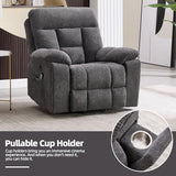 CANMOV Large Power Lift Recliner Chair with Massage and Heat for Elderly Big and Tall People, Overstuffed Wide Recliners with 2 Cup Holders, Side Pocket and USB Port, Dark Grey