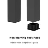 Full Over Full Bunk Beds for Kids/Adults,Heavy Duty Kids Bunk Beds, Metal Bunk Bed Full Over Full,Floor Bunk Beds,Noise Reduced Structure,Black Bellemave