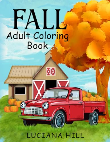 FALL, Adult Coloring Book