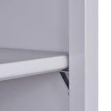 Sandusky BA40361872-05 5-Shelf Elite Series Wielded Bookcase with Adjustable Shelves, Open Display Bookshelf for Home, Office, 18"D x 36"W x 72"H, Dove Gray Sandusky