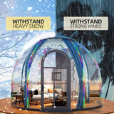 Backyard Dome Tent, Clear Garden Dome Bubble Tent for Outside, Weatherproof Geodesic Gazebos & Pergolas for Outdoor