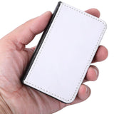 ZUYYON 3 Pcs Sublimation Blank Business Card Holder PU Leather Name Card Case Pocket Heat Transfer Blank Card Carrier Case Wallet with Magnetic Shut for Men Women ZUYYON