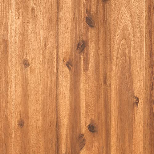 Walker Edison 6 Person Outdoor Wood Chevron Patio Furniture Dining Set Table Chairs All Weather Backyard Conversation Garden Poolside Balcony, 7 Piece, Brown Walker Edison