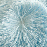 HAIHUA Blue Fluffy Comforter Cover Set - Faux Fur Light Blue Twin Bed Comforter Cover Set 1 Pieces (1 Plush Duvet Cover) Girls Bedding Sets, Solid Color (Blue, Twin) HAIHUA