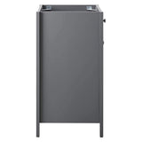 Modway EEI-3875-GRY Nantucket Bathroom Vanity Cabinet, 24" Sink Basin Not Included, Gray Modway