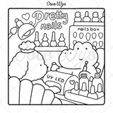 Cozy Friends: Coloring Book for Adults and Teens Featuring Super Cute Animal Characters with Easy and Simple Designs for Relaxation (Cozy Spaces Coloring) Coco Wyo LLC