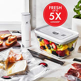 ZWILLING Fresh & Save Vacuum Sealer Machine Starter Set with Airtight Food Storage Container Glass, Sous Vide Bags, Meal Prep ZWILLING