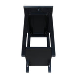 IC International Concepts International Concepts Narrow End Table, Black IC International Concepts