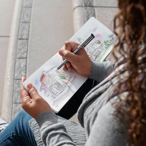 Funto Watercolor Journal, 3.5x5.5, 48 Pages, Cold-Pressed, Inner Pocket, 110lb/230gsm, Art Supplies for Watercolor Techniques and Mixed Media Funto