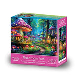 Majestic Value Brand 500 Piece Adult Puzzle of a Mystical Mushroom Fantasy Village Springbok