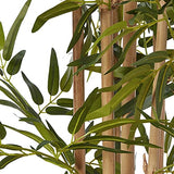 Nearly Natural 64in Bamboo Tree, Fake Bamboo Plants with 7 Natural Trunks, 5.3ft Tall Faux Plants for Indoor Home Decor with 1040 Realistic Fake Leaves Nearly Natural
