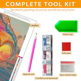 USZDL Sunset Landscape Diamond Art Kits for Adults,Wave Heart 5D Diamond Painting Kits for Beginners,Diamond Dots Round Full Drill Paint with Diamonds Pictures DIY Gem Art Painting Craft Kits 12x16in USZDL