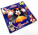 Disney Mickey Halloween My First Puzzle Book - Jigsaw Puzzles for kids, 10-page board book, 5 puzzles to enjoy Phidal