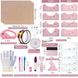 QUKLOGEN Sublimation Shirts Tool Kits Shirt Measure Ruler Set Reusable Round Neck and V Neck Alignment T Shirt Guide Ruler Teflon Sheet for Heat Press 12 x 16in Heat Resistant Tape QUKLOGEN