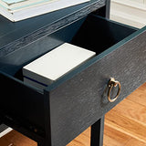 SAFAVIEH Home Collection Sadie Contemporary Navy Blue 2-Drawer Console Table (Fully Assembled) SAFAVIEH