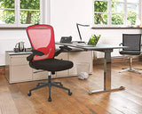 Home Office Chair Ergonomic Desk Chair Mesh Computer Chair with Lumbar Support Flip-up Arms Swivel Rolling Executive Task Chair Adjustable Chair for Adults(Red) BestOffice