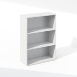 Furinno Simple Book Shelf, 3-Tier Open Shelf Bookshelf, Bookcase, 9.7" x 23.7" x 31.5", for Living Room, Bedroom, Home Office, Plain White Furinno