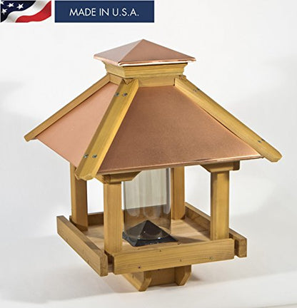 Woodlink COPGAZEBO Coppertop Wood Gazebo Bird Feeder - WoodArtSupply