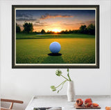 MaiYiYi Golf Diamond Painting by Numbers, 5D Full Round Drill Golf Game Diamond Painting Cross Stitch Kit, Play Golf Crystal Diamond Art Set for Adult Beginners Wall Art Decor (40X30 CM) MaiYiYi