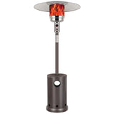 Hykolity 50,000 BTU Propane Patio Heater with Table Design, Stainless Steel Burner, Triple Protection System, Wheels, Outdoor Heaters for Patio, Garden, Commercial and Residentia(Brown) hykolity