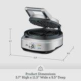 Breville BWM520XL Waffle Iron, 2.3, Silver Breville